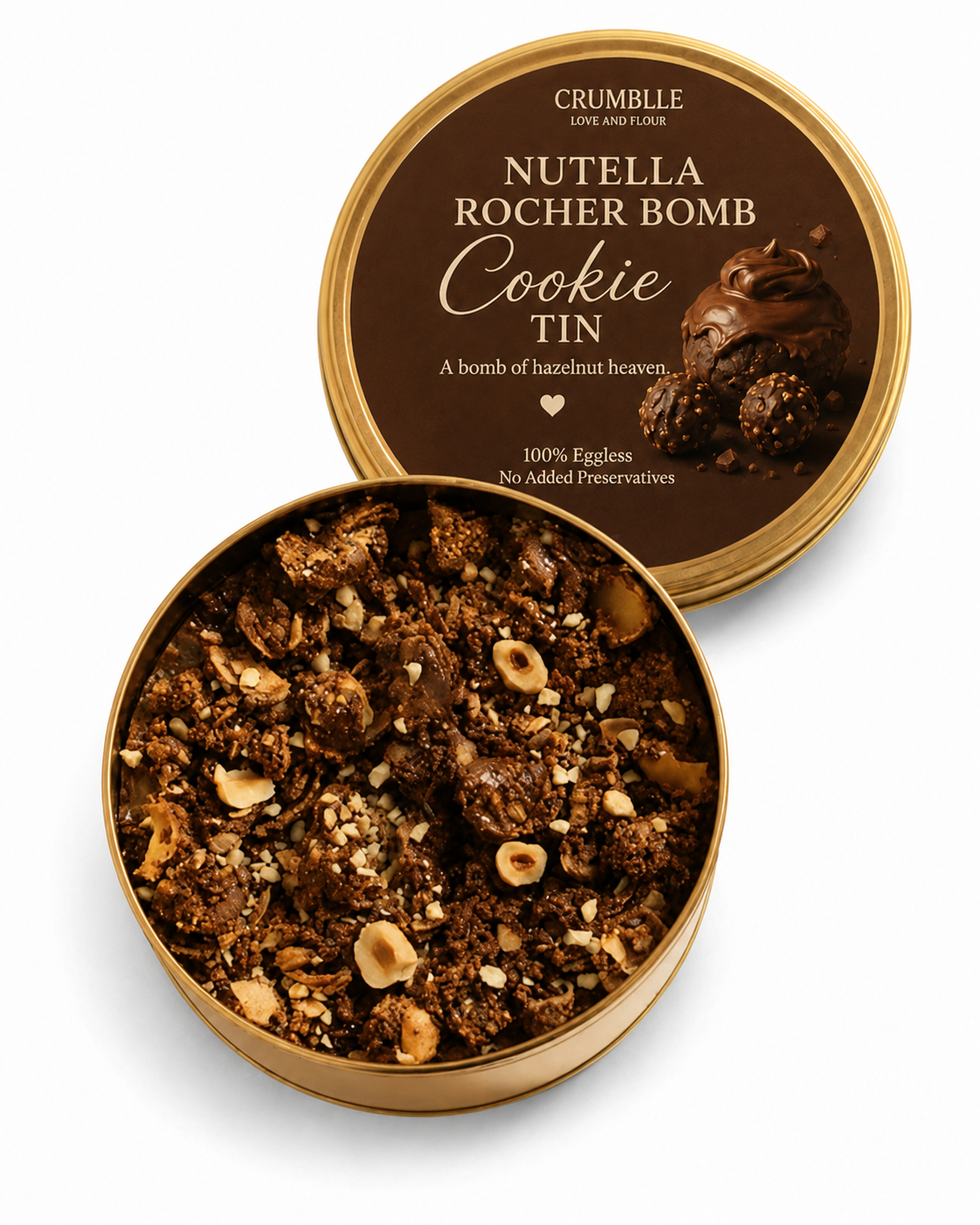Nutella Rocher Bomb Cookie Tin (700 gm)