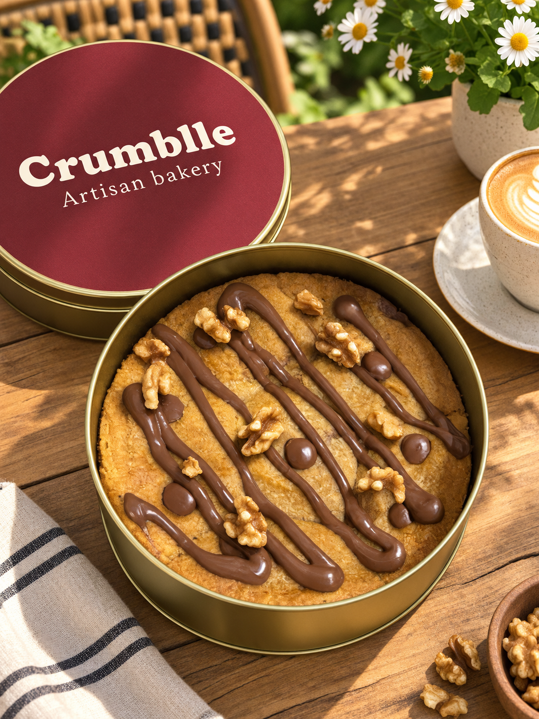 Espresso Walnut Cookie Tin (700 gm)