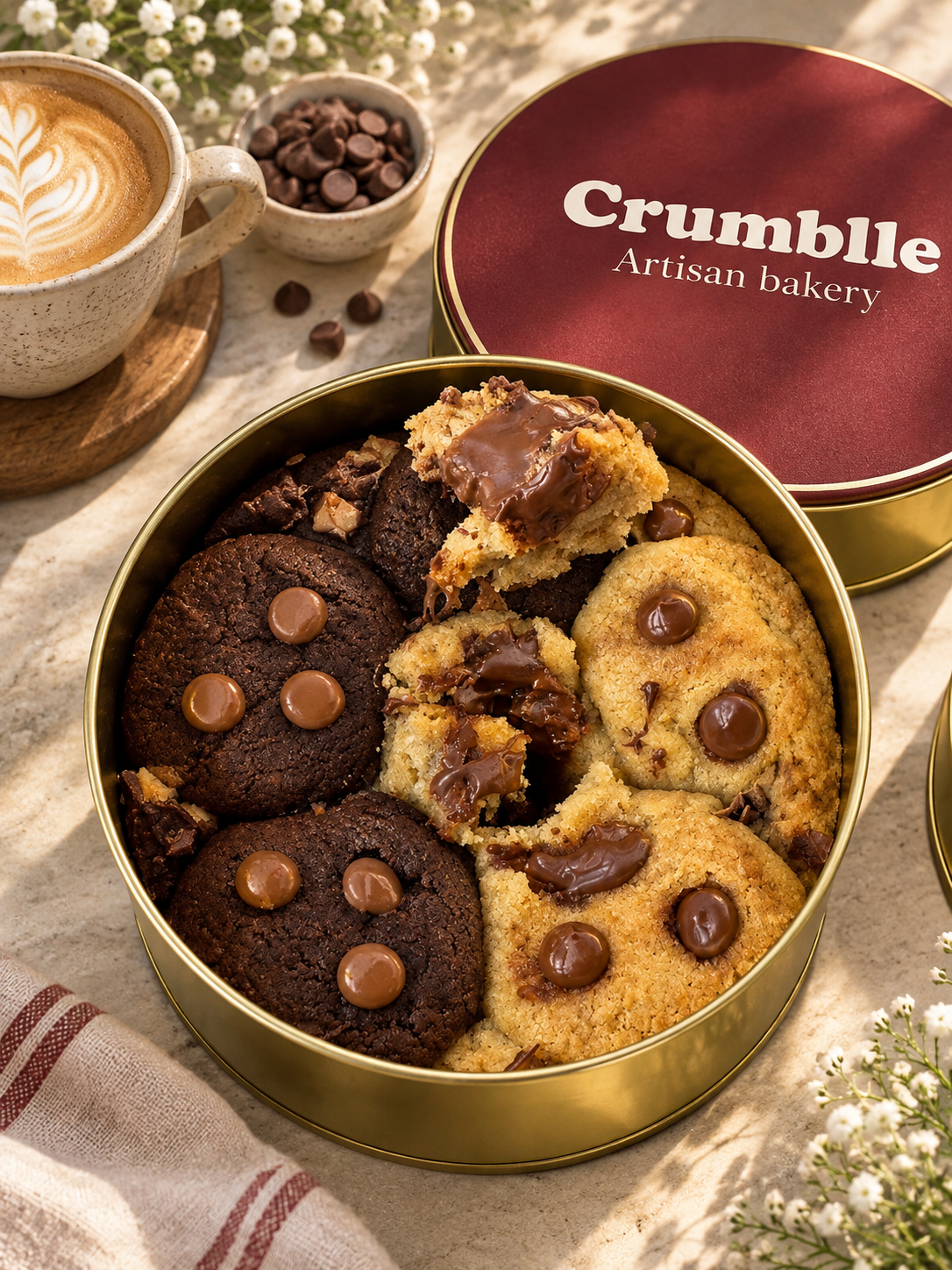 Half N Half Cookie Tin ( 700gm)